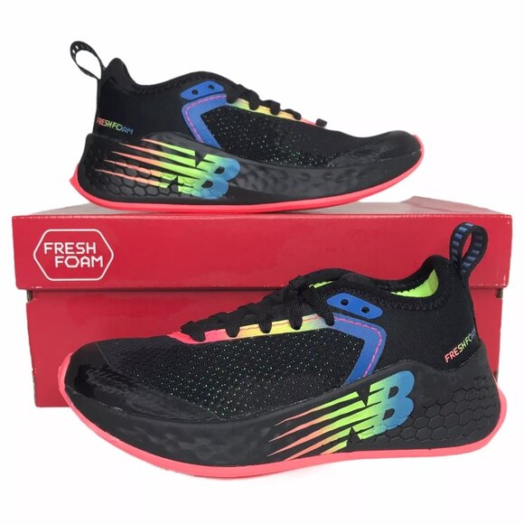 New Balance Arishi v4 Toddler Girls Sneakers Size 10.5 Black-Pink Lightweight - Picture 2 of 10